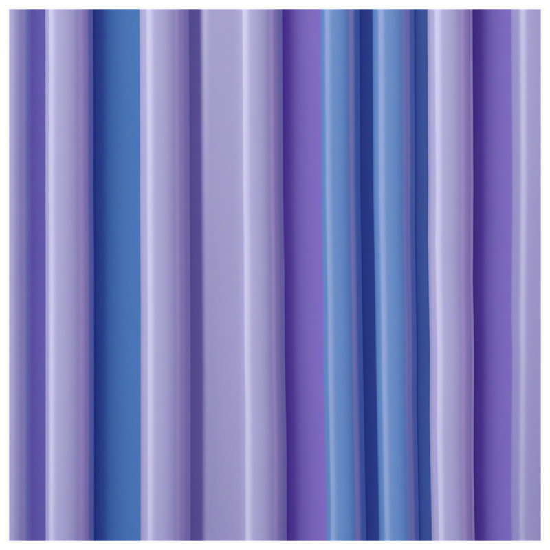 Blue Purple Stripes Bath Mat, 24in W x 17in L