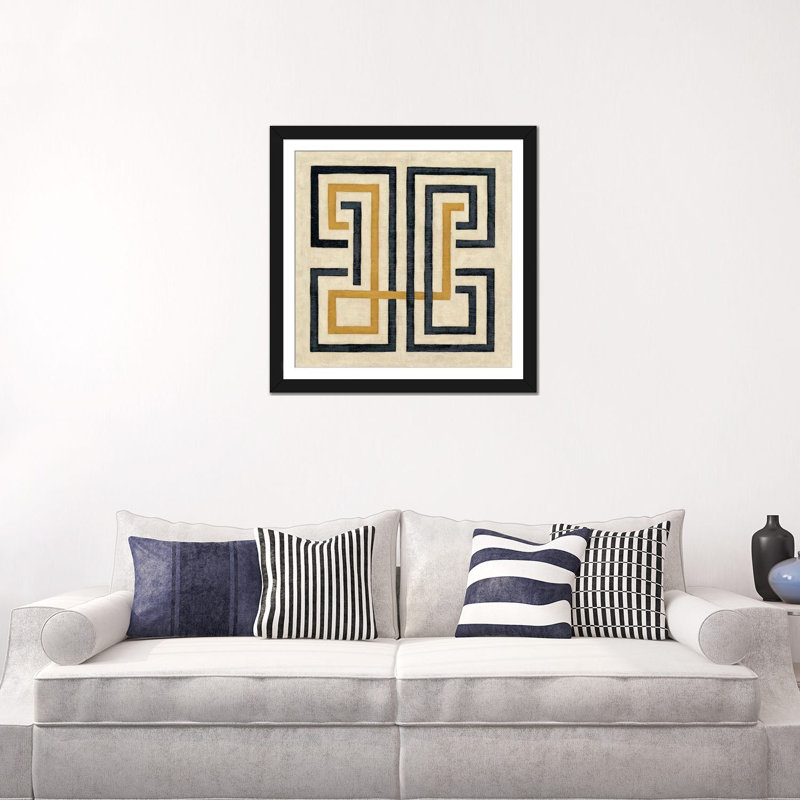 «Diversion IV», impression sur toile, H 16 po x l 16 po x P 1 po, Papier d'art encadré noir, Blanc