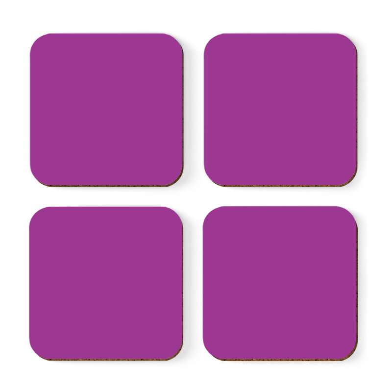 Sous-verre café, Mauve prune