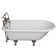 Cadmus 67'' x 30.5'' Freestanding Soaking Cast Iron Bathtub with Faucet