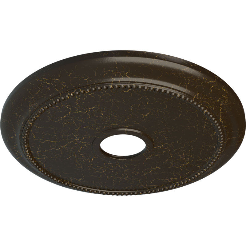 Crendon Ceiling Medallion, Stone Hearth Crackle