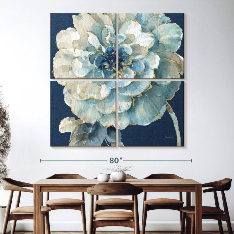Harnek Indigold Navy, 74" H x 74" W