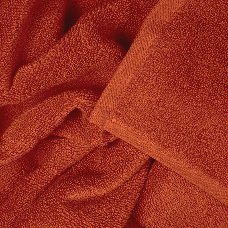 Luxury Egyptian-Quality Cotton Hand Towel Set, Terracotta