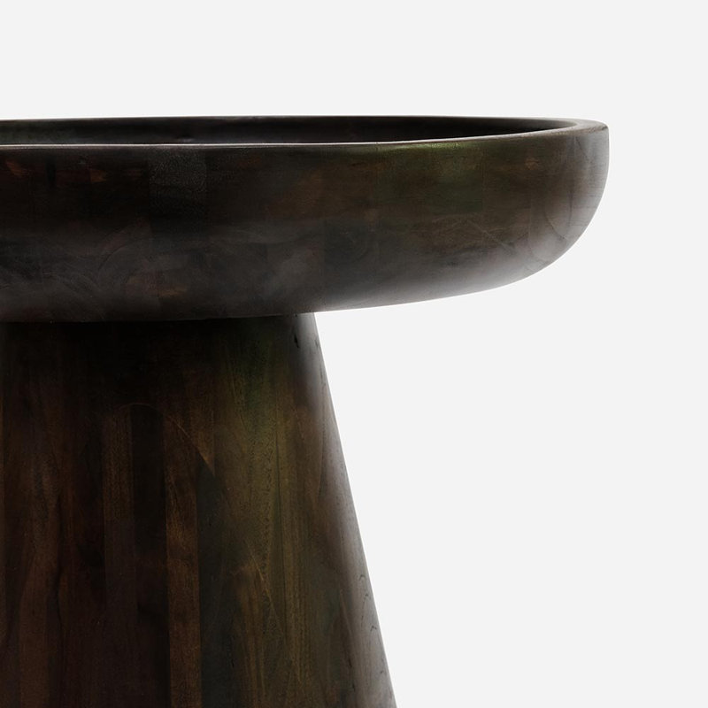 Batea Solid Wood End Table, Coffee