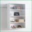 Systèmes de placard | Système d'organisation mural modulaire en bois Devi - blanc | Blanc | Bois-121613249