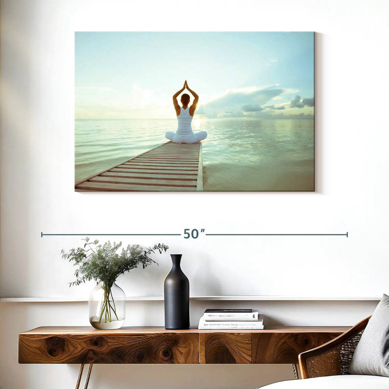Senne Seaside Yoga, 26" H x 39" W