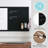 Thomas Martha Stewart Magnetic Weekly Calendar Dry Erase Board and Chalk Board with Liquid Chalk Marker-89798330