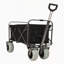 Chariot de plage avec porte-cannes et grandes roues-112369206