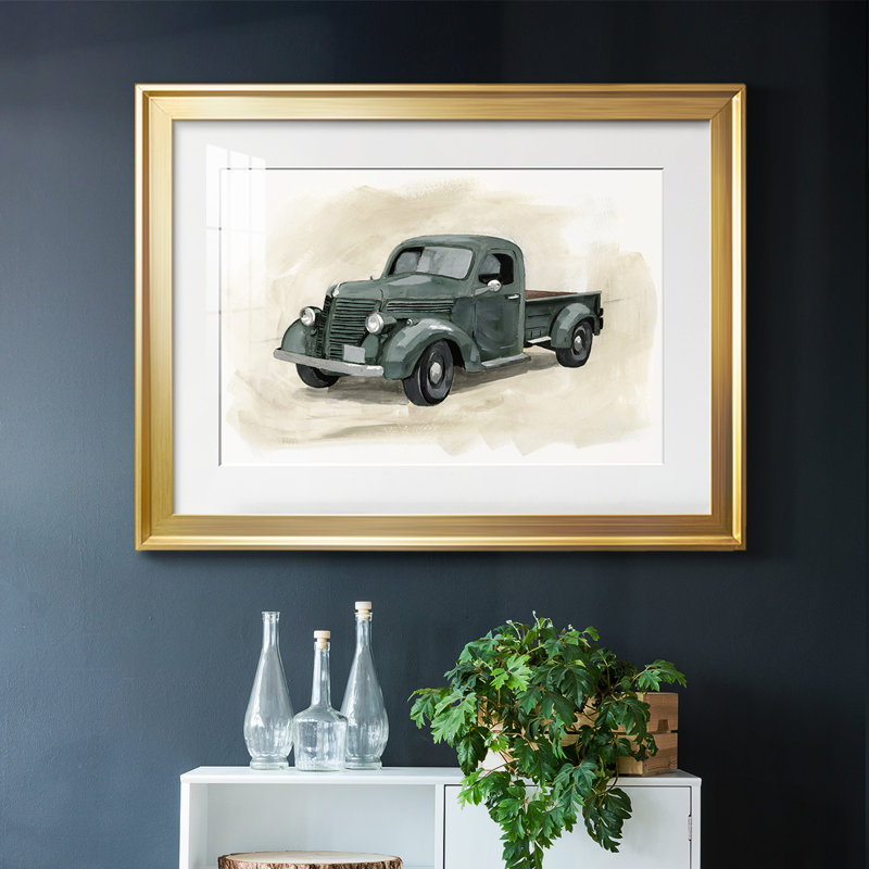 " Pickup II ", Gold, 19" H x 27" W x 1.5" D