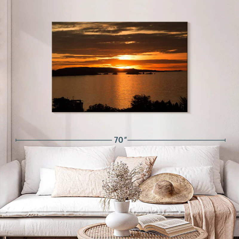 Alvord Mwanza coucher de soleil ciel, H 30 po x l 45 po