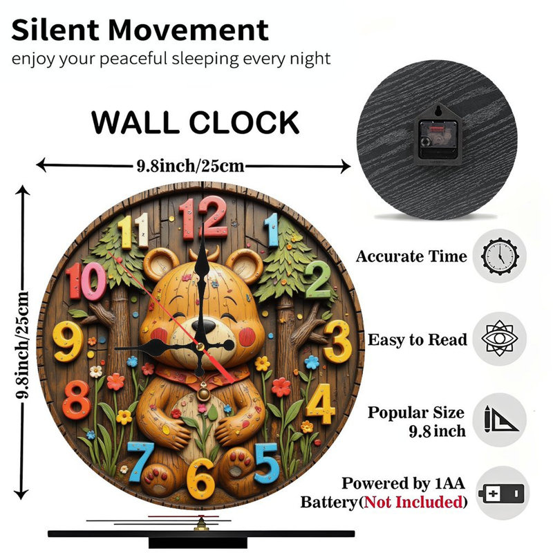 Horloge murale Blue Raven_2