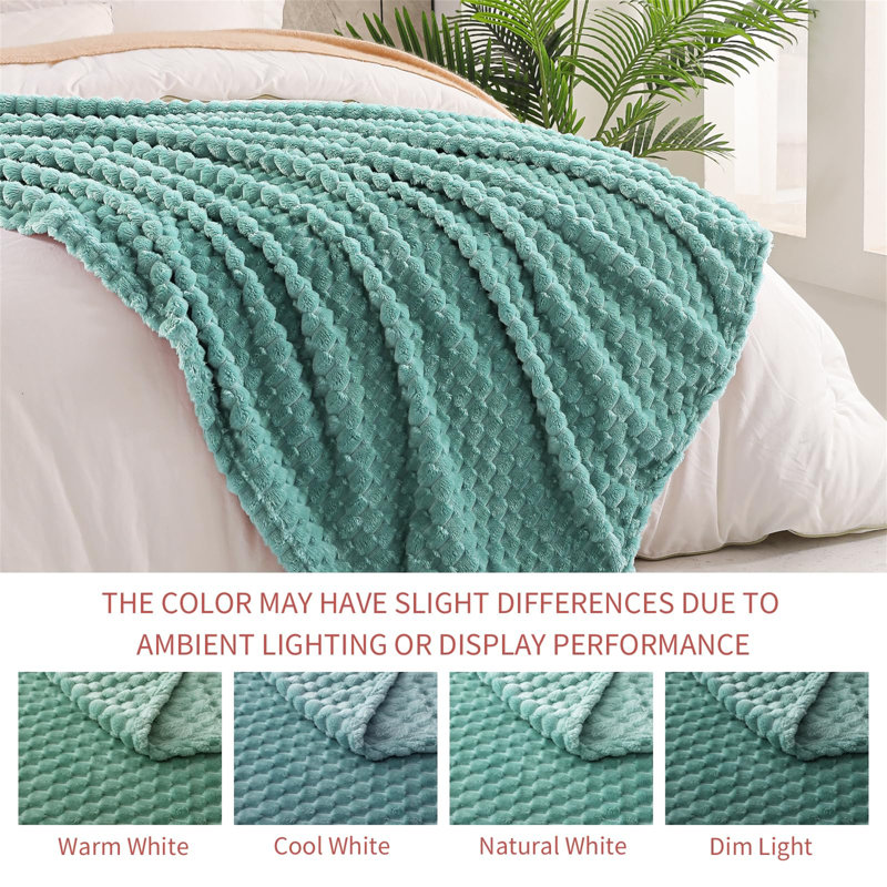 Radom Throw Blanket, Teal