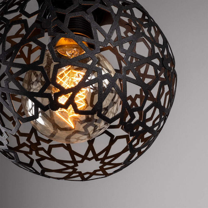 Luminaire suspendu sphère 6 lumières Akram