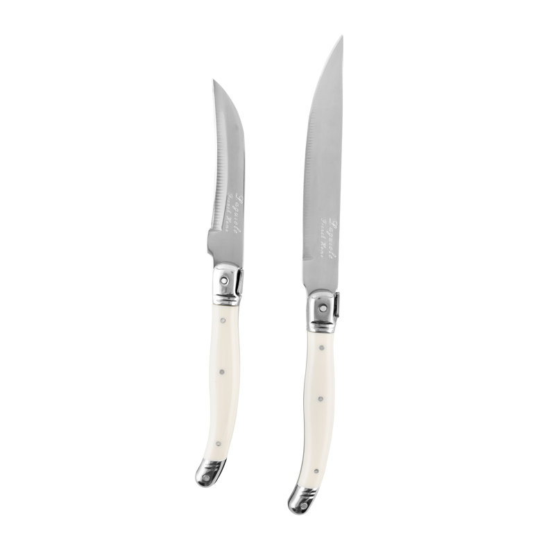 French Home Laguiole 2 Piece Citrus Knife Set - Faux Ivory