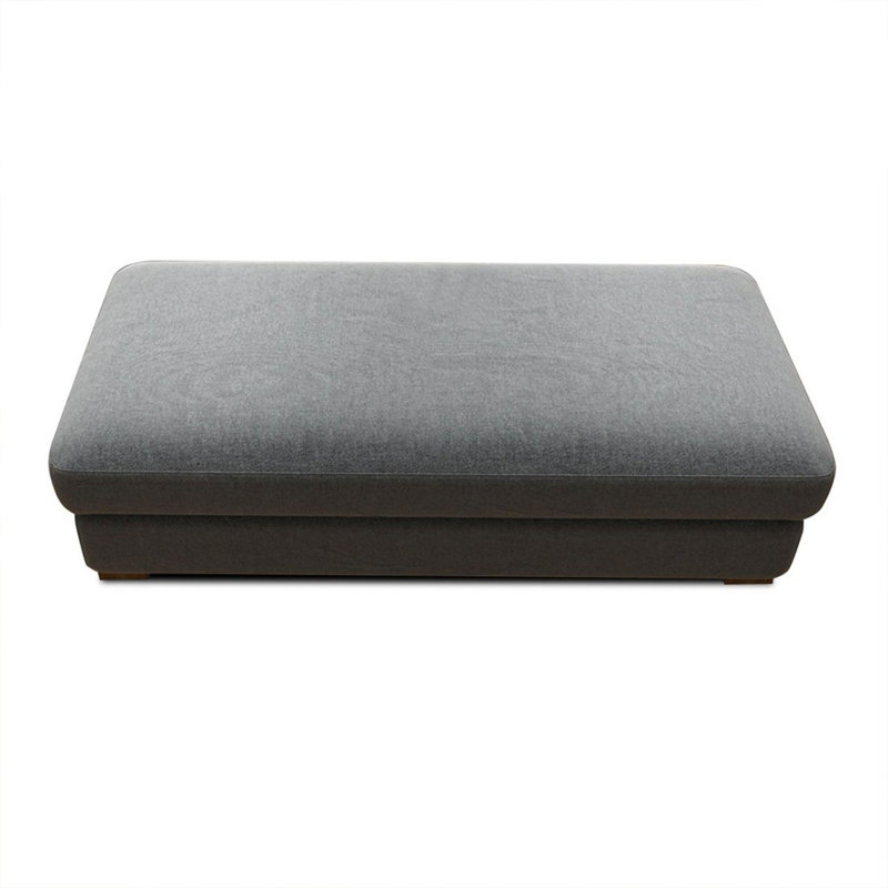 Banc rembourré gris, Gris