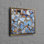 Shimmering Abstract Art on Cotton Canvas for Luxurious Wall Decoration Featuring a Marble Pattern