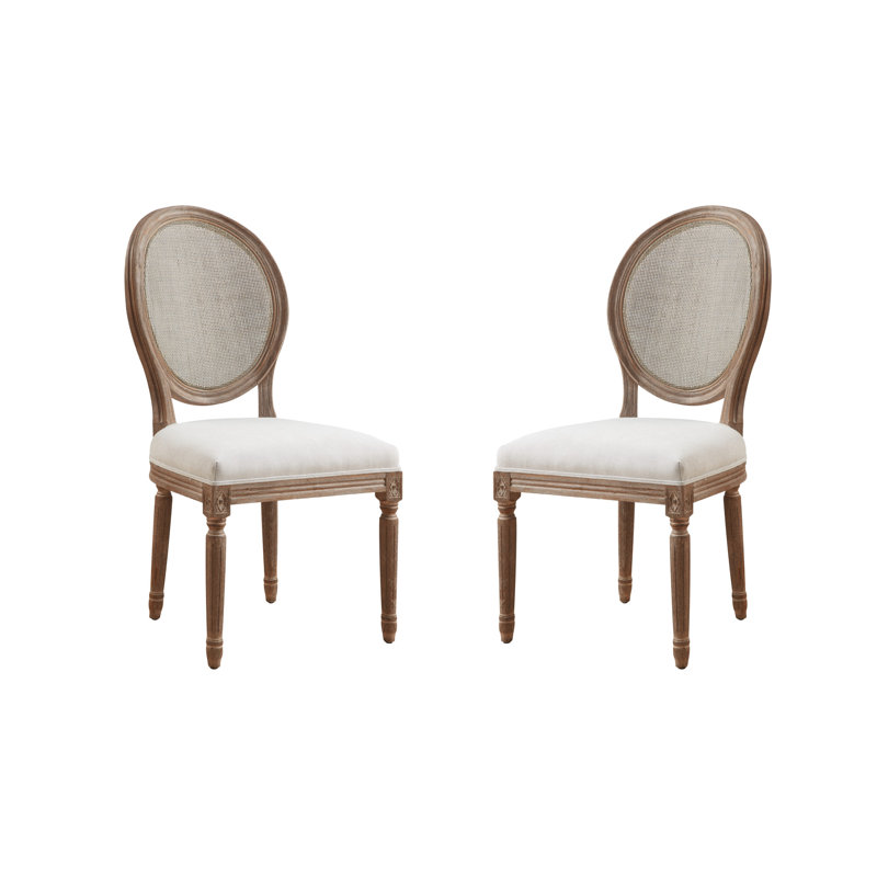 Duffield 20'' H Upholstered Oak Side Chair