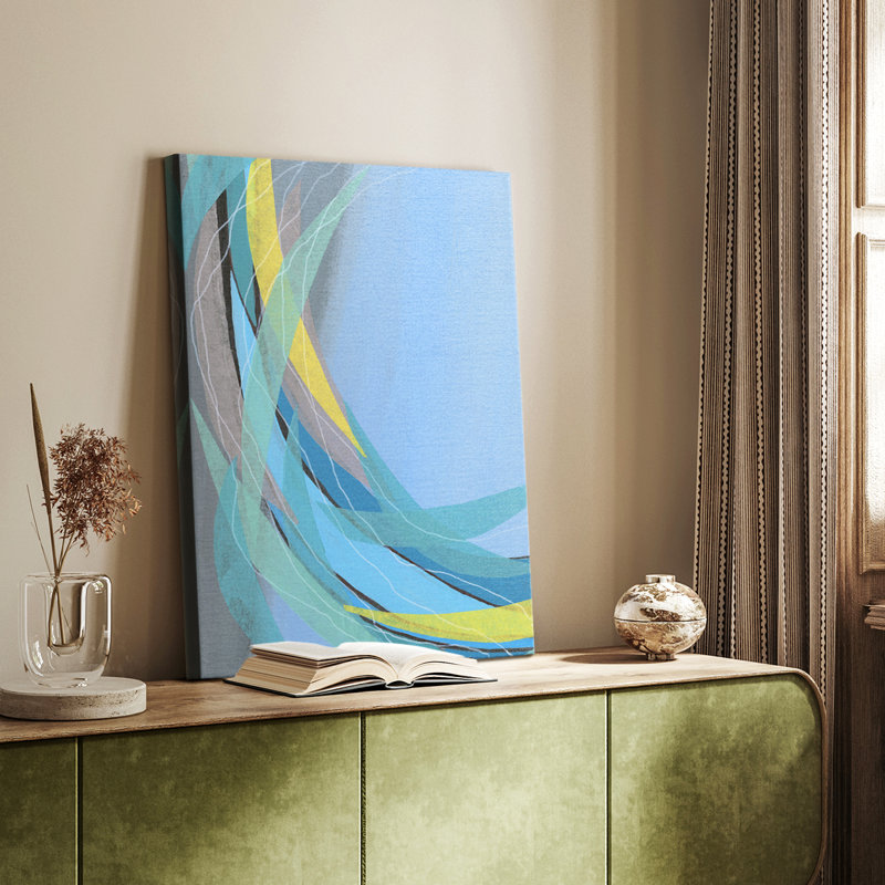 Circulation de flux I - galerie Cavas enveloppée sur mesure, H 60 po x l 40 po