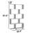 Geometric Minimalist 10 Shelves Bookcase-983659640