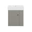 Meuble-lavabo mural moderne 21,6 po, armoire de rangement avec rangement à droite et porte à fermeture en douceur