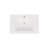 Better Vanity 19.5'' High Gloss White Stone Rectangular Bathroom Sink with Overflow