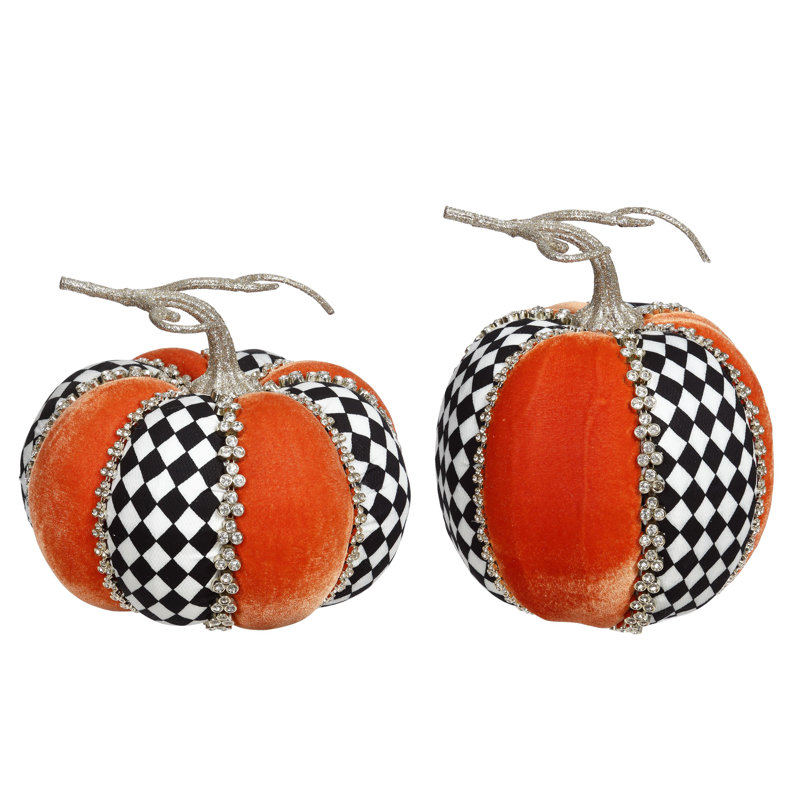 Ensemble de 2 décorations d'automne Harlequin