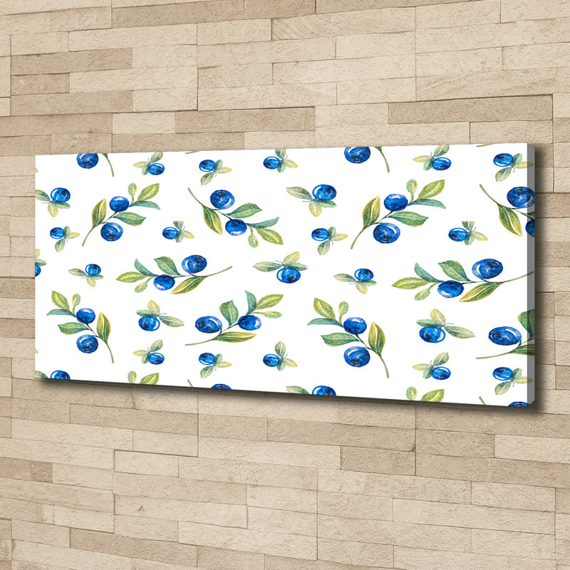 Blueberries - Wrapped Canvas Print