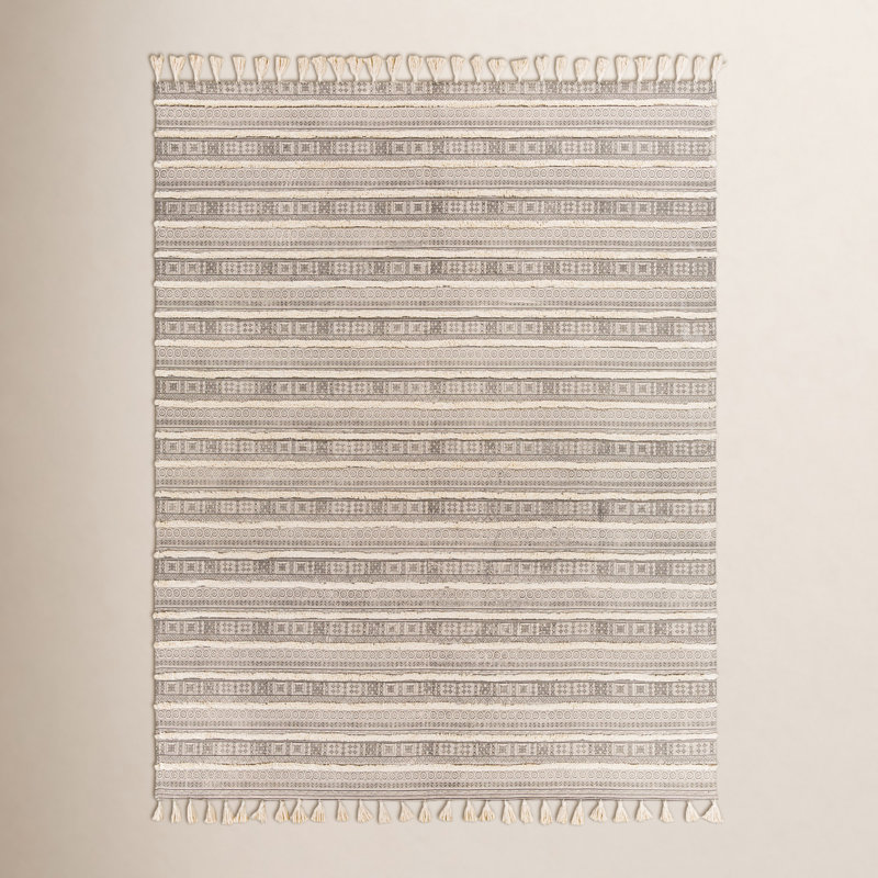 Laurent Cotton Striped Indoor Rug, Rectangle 2'6" x 4'
