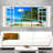 «Window Open to Beach with Palm», ensemble de 5 toiles tendues