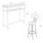 Bar Table And Chairs Set, Table With 2 Stools, Dining Pub Set For 2, Space Saving For Kitchen Breakfast, Living Room, Party Room-1674762487-1674762486