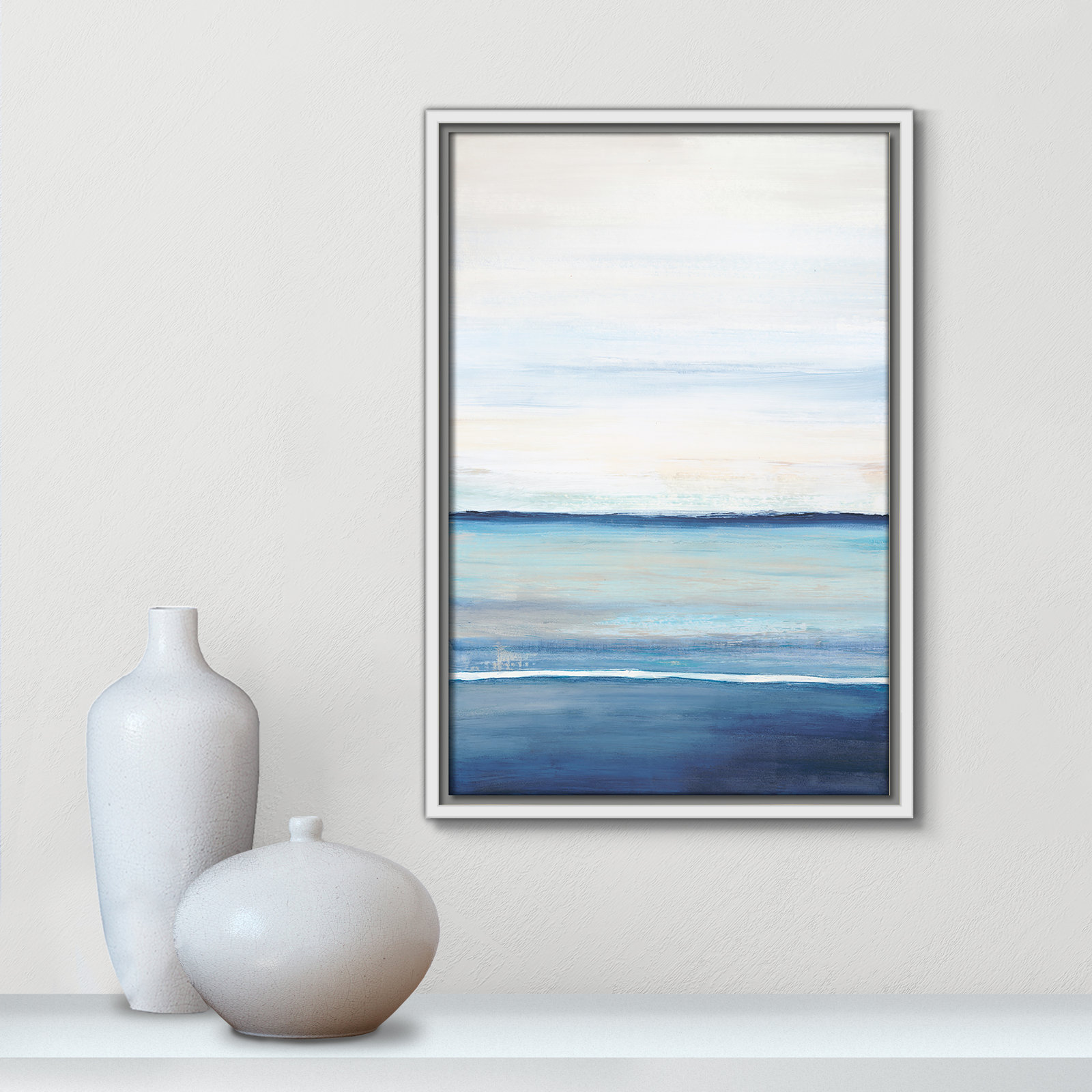 Emmit "Distant Whispers" Print by Filippo Ioco, 19.5" H x 13.5" W x 2" D, White Framed Canvas