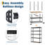 Étagère de rangement robuste à 5 niveaux pour garage, support réglable en métal, capacité de 2 500 lb, 48 x 24 x 72 po-855867534-855867522