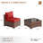 2-Person Outdoor Seating Group With Cushions-439680382
