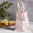 Basic Essentials 12-Piece Stainless Steel Kitchen Knife Set With Wood Block-109872896