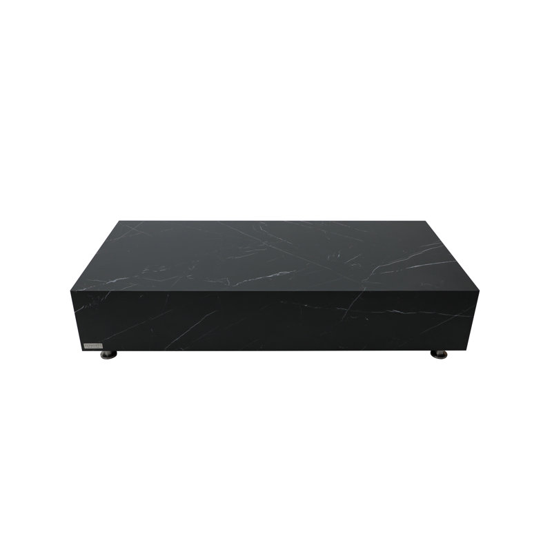Rectangular SOFIA marble porcelain coffee table 157.5 x 76.2 x 35.6 cm