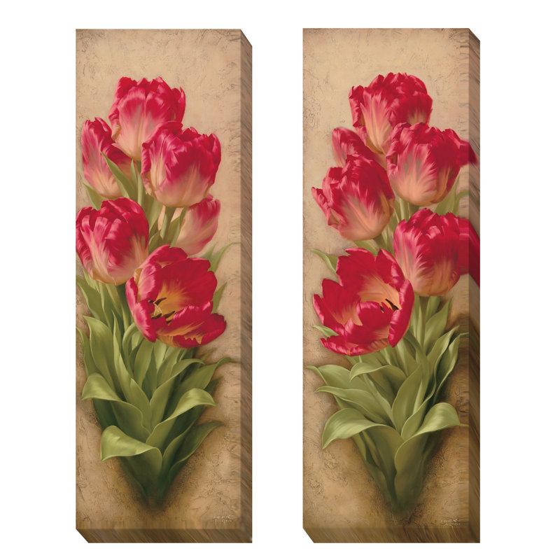 « once once » par igor levashov, ensemble de 2 reproductions d’art sur toiles tendues