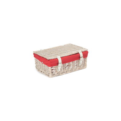 14 Inch Empty Wicker Hamper Basket - with Lining