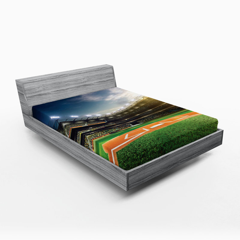 Multicolore Ambesonne Sports, Drap-housse pour très grand lit californien