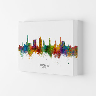 Bradford England Skyline by Michael Tompsett - Print