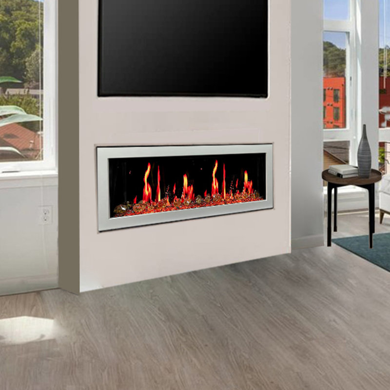 Foyer électrique Gloria II de 48 po - Liedeer Homes, Blanc, 78 inch