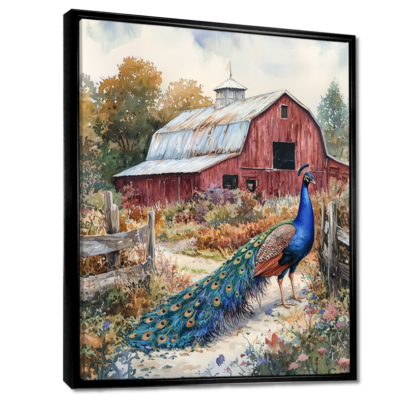 Ingleside - Animals Canvas Art Print, Noir, Reproduction encadrée sans passe-partout, H 20 po x l 12 po