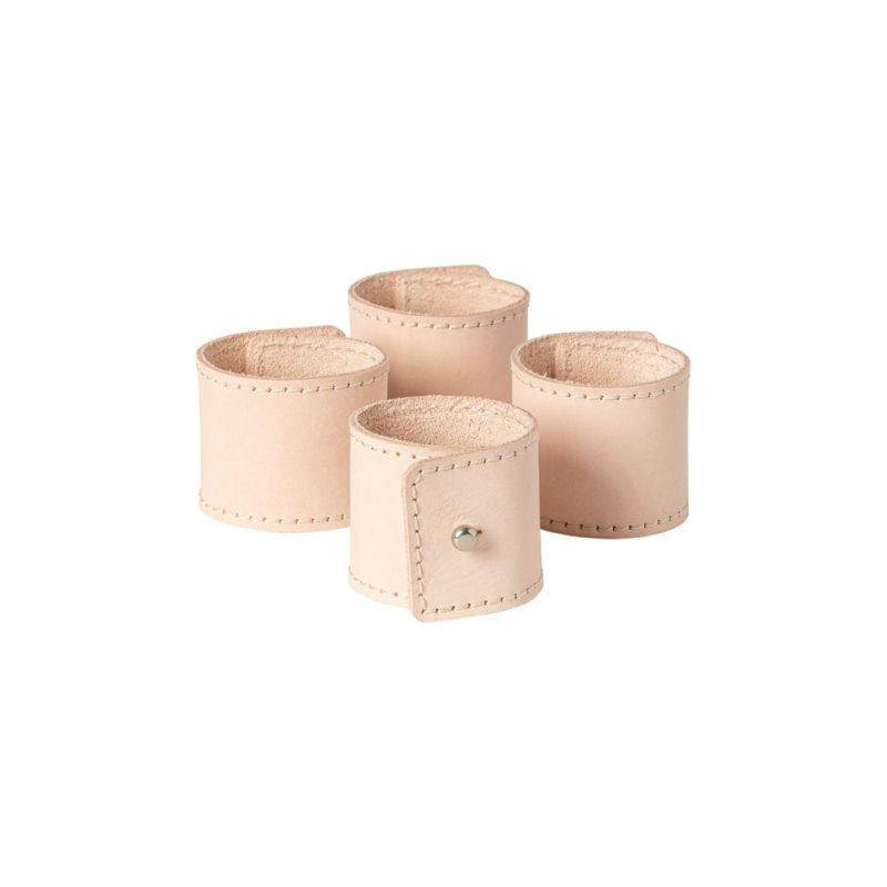 Rings Leather / Faux Leather Napkin Holder, Blush