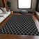 Premium Machine Washable Prisco Black Rug