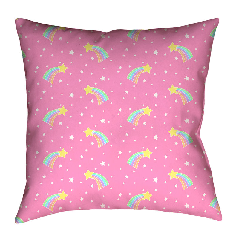 Housse de coussin Katelyn Elizabeth, 20 po x 20 po, Faux lin, Rose