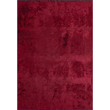 Rapture Red Solid Color Luxury Area Rug