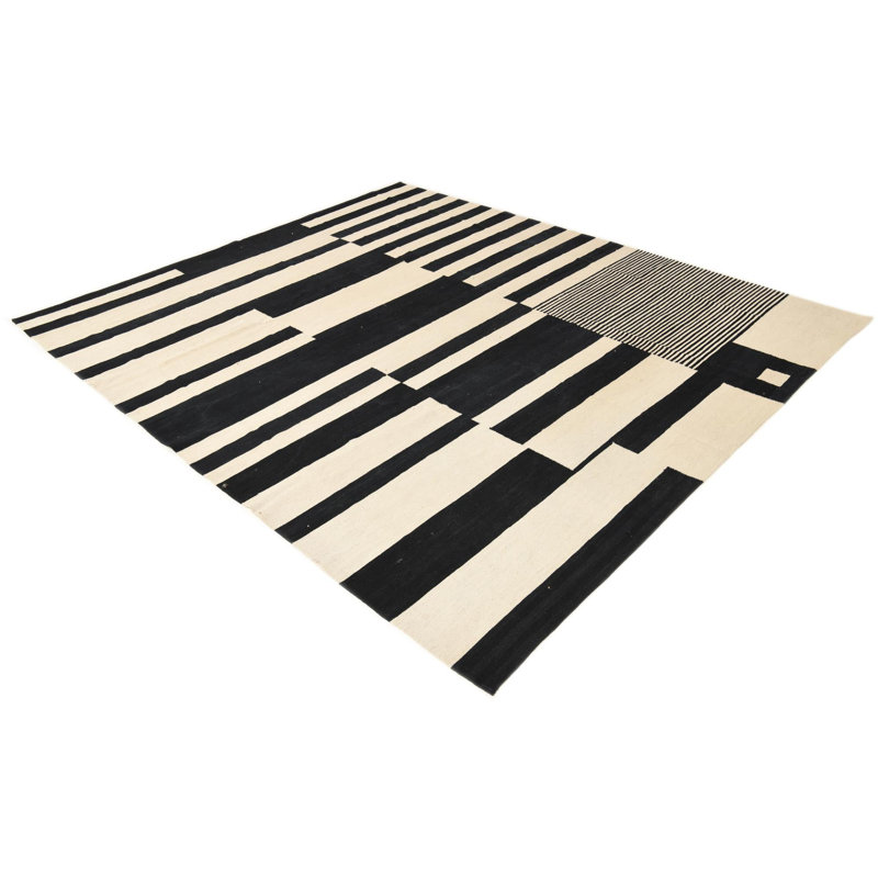 Tapis noir et blanc Parrett