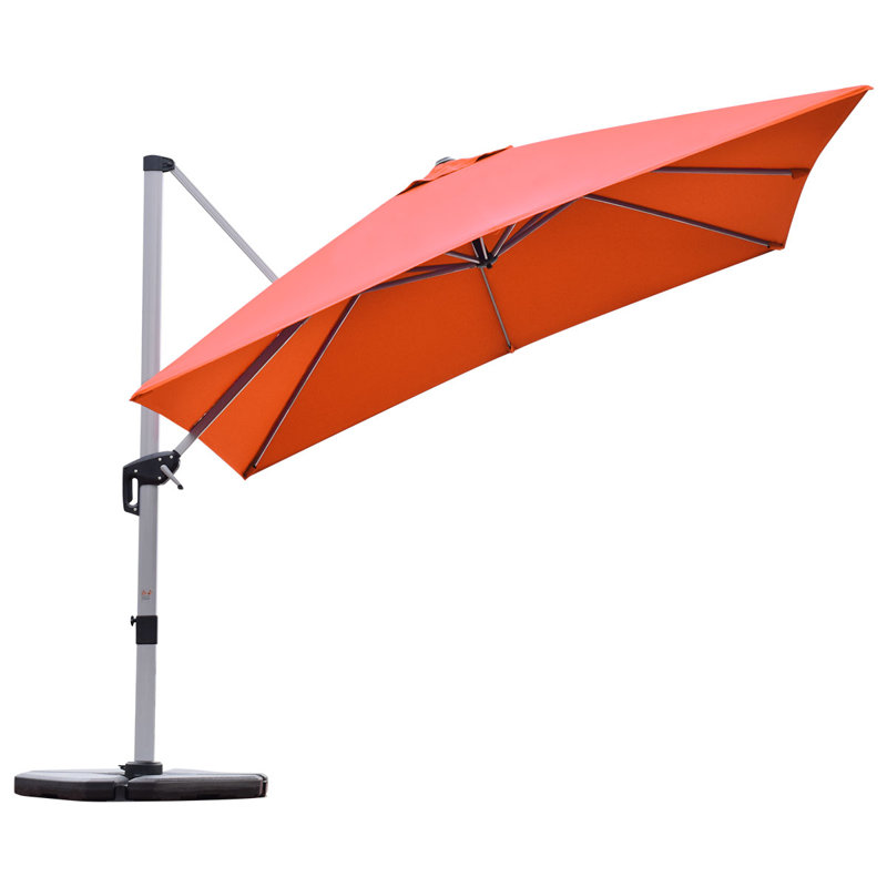 Parasol carré en porte-à-faux 10 pi Callaway, Rouge brique