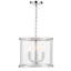Libby Langdon For Crystorama Devon 3 Light Polished Nickel Lantern