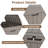 30 Gallon Water Resistant Durable Resin Lockable Deck Box(Light Brown/Gray)-122292822