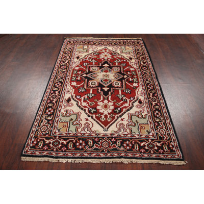 Geometric Traditional Oriental Area Rug 4x6